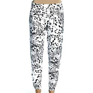 Lauren Moshi Mimi leopard print jogger NWOT Sz XS
